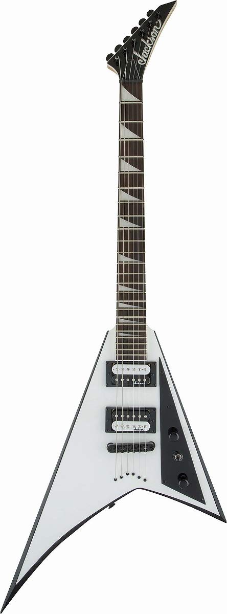 Jackson JS Series Rhoads JS32T - White with Black Bevels