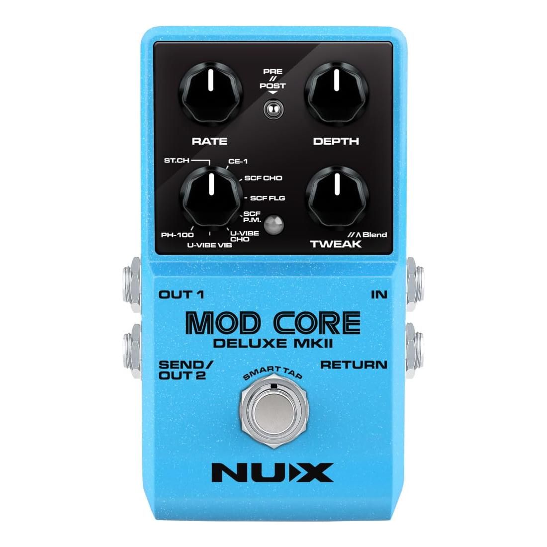 NUX Mod Core Deluxe MKII 8 Modulation Types, Mono Out or Stereo Out, Advanced Routing