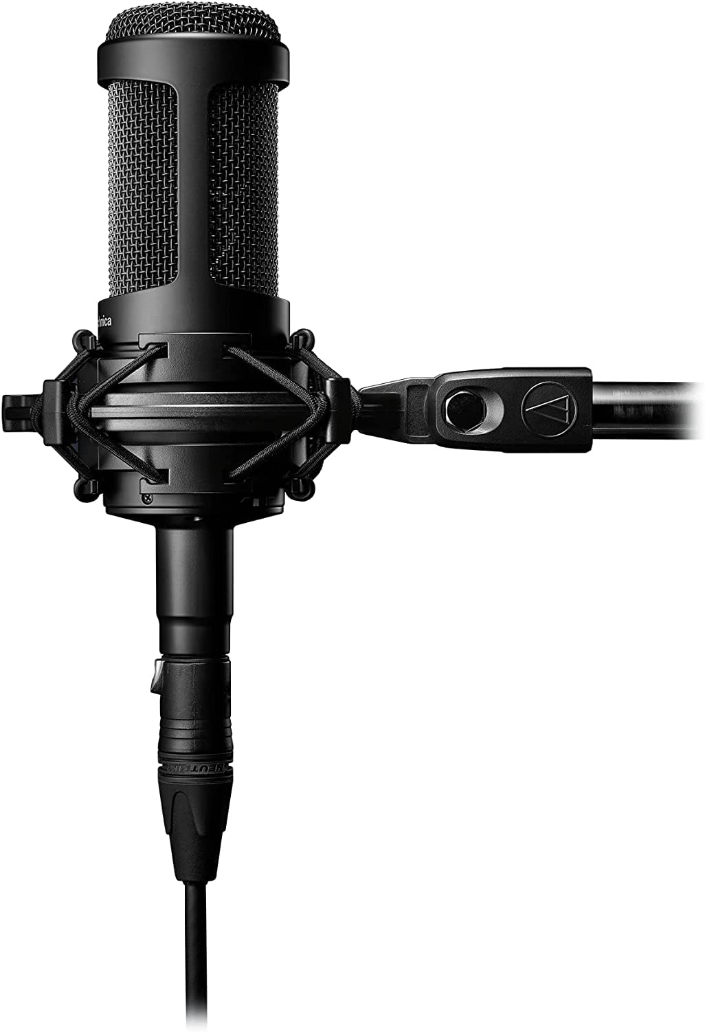 Audio-Technica AT2035 Cardioid Condenser Microphone 2-Pack Bundle with Shock Mount + 2 XLR Cables + Liquid Audio Polishing Cloth - Perfect for Studio & Podcasting