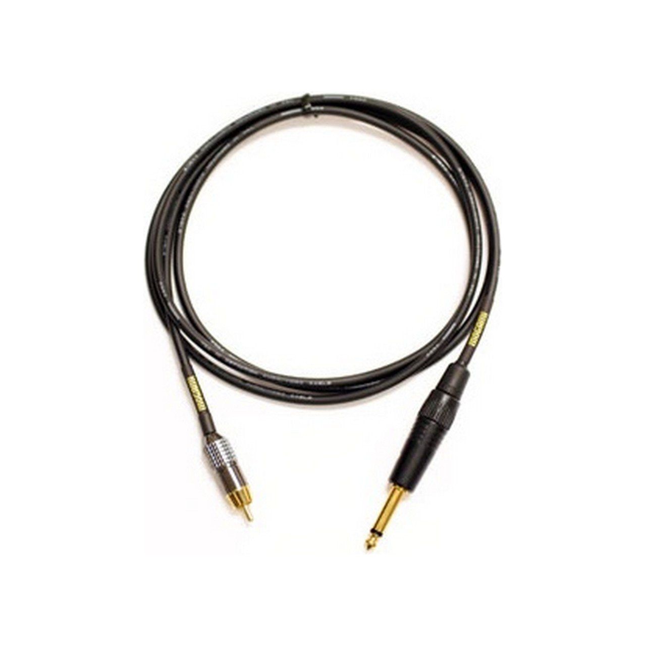 Mogami 20' Gold 1/4" TS Male to RCA Male Audio/Video Patch Cable