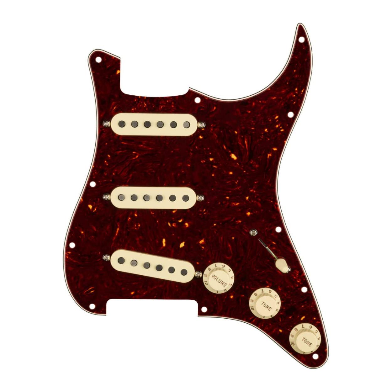 Fender Pre-Wired Strat Pickguard, Custom '69 SSS Electric Guitar Electronics