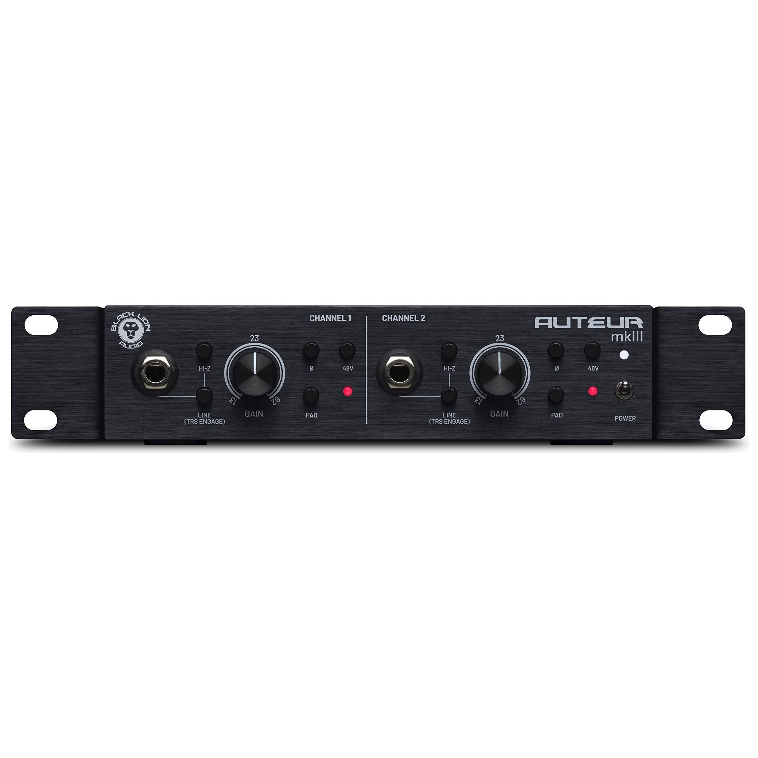 Black Lion Audio Auteur MK3 Dual Channel Microphone Preamp