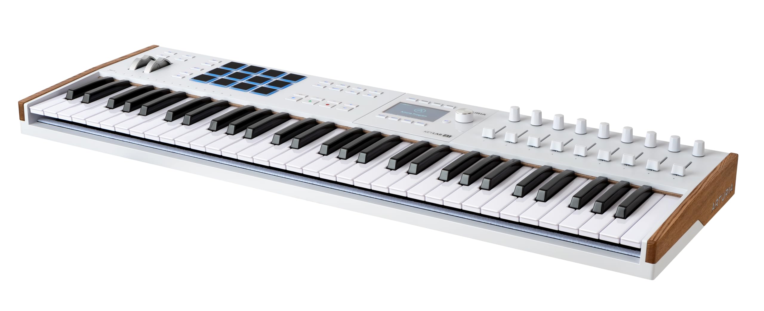 Arturia KeyLab 61 mk3 White — 61 Key USB MIDI Keyboard Controller with Analog Lab Pro Software Included