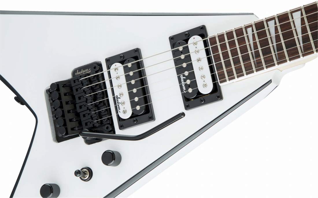 Jackson JS Series King V JS32 - White with Black Bevels