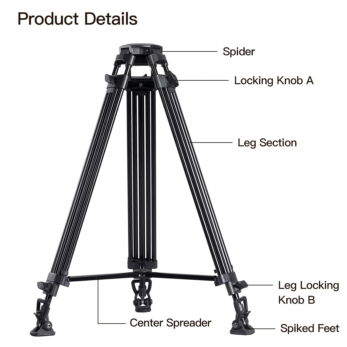 SIRUI SH-Series Broadcast Tripod