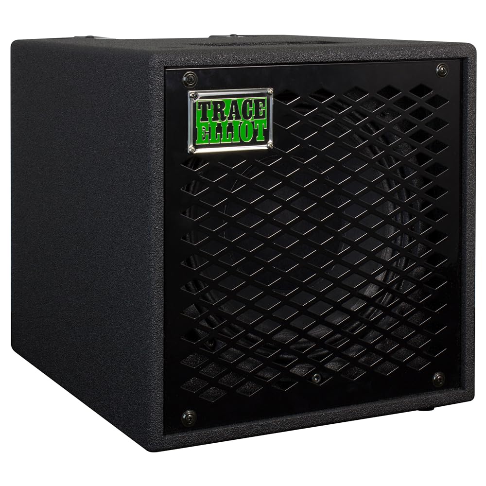 Trace Elliot 1x10 Speaker Cabinet Bundle with 10ft Pig Hog Black Woven Instrument Cable and Instrument Polishing Cloth