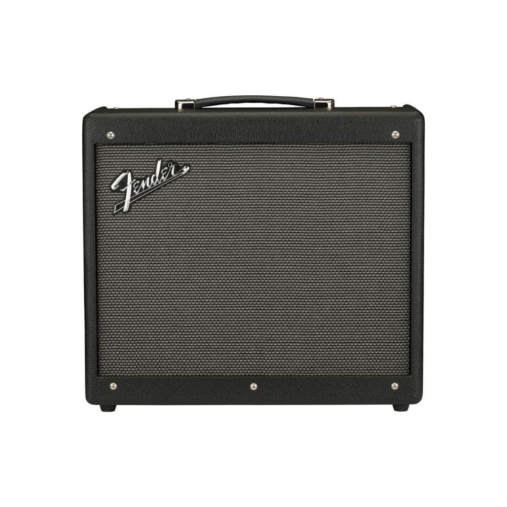 Fender Mustang GTX50 Guitar Combo Amplifier, Black Bundle w/ 12x Picks, Power Cable and Liquid Audio Polishing Cloth