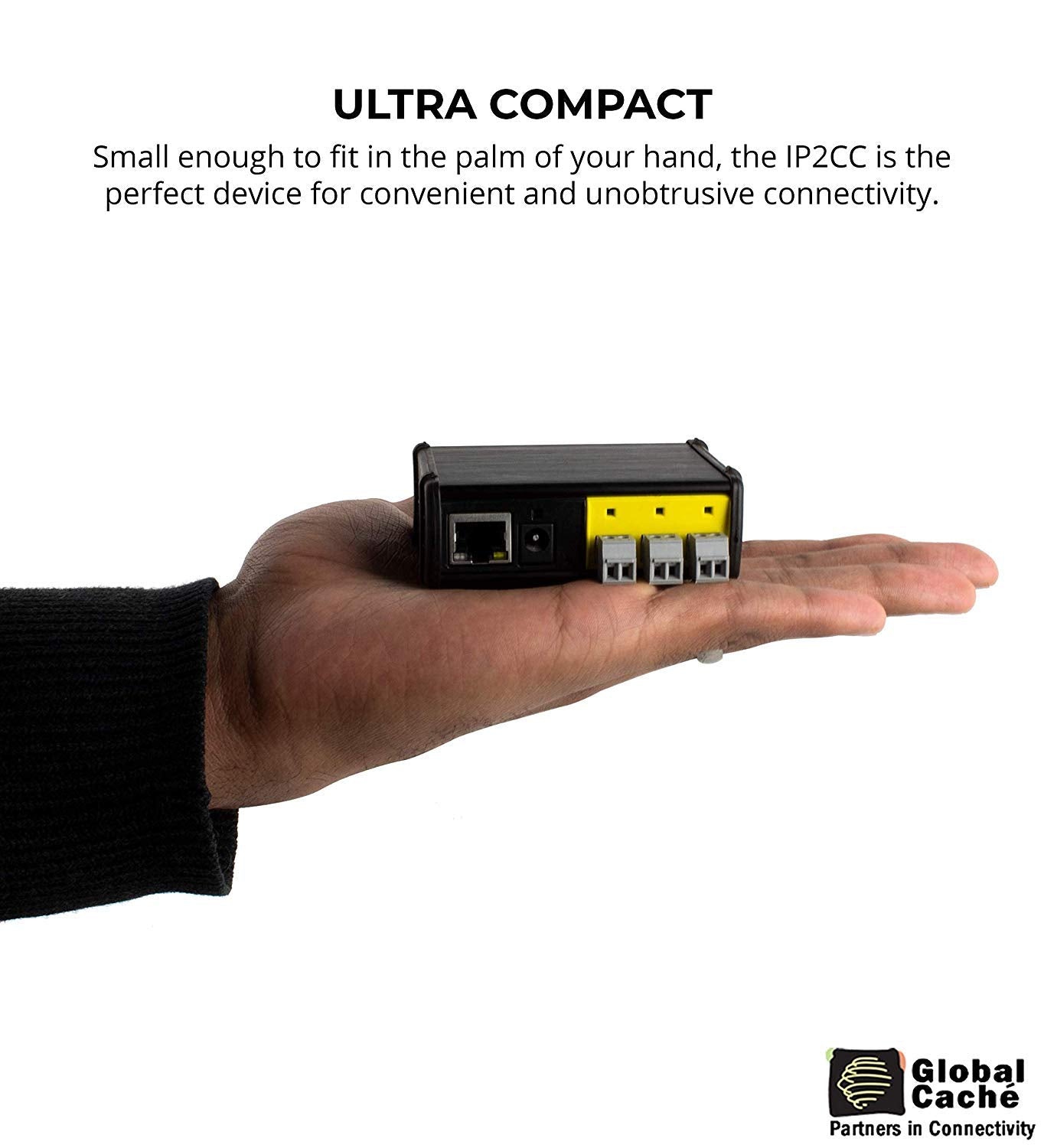 Global Caché IP2CC-P iTach TCP/IP to Contact Closure Converter with Power Over Ethernet - Connects Relay Devices to a Wired Connection