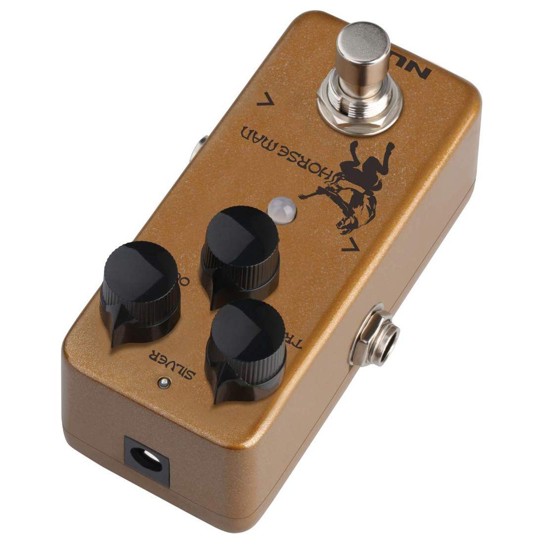 NUX Horseman Overdrive Guitar Effect Pedal with Gold and Silver modes