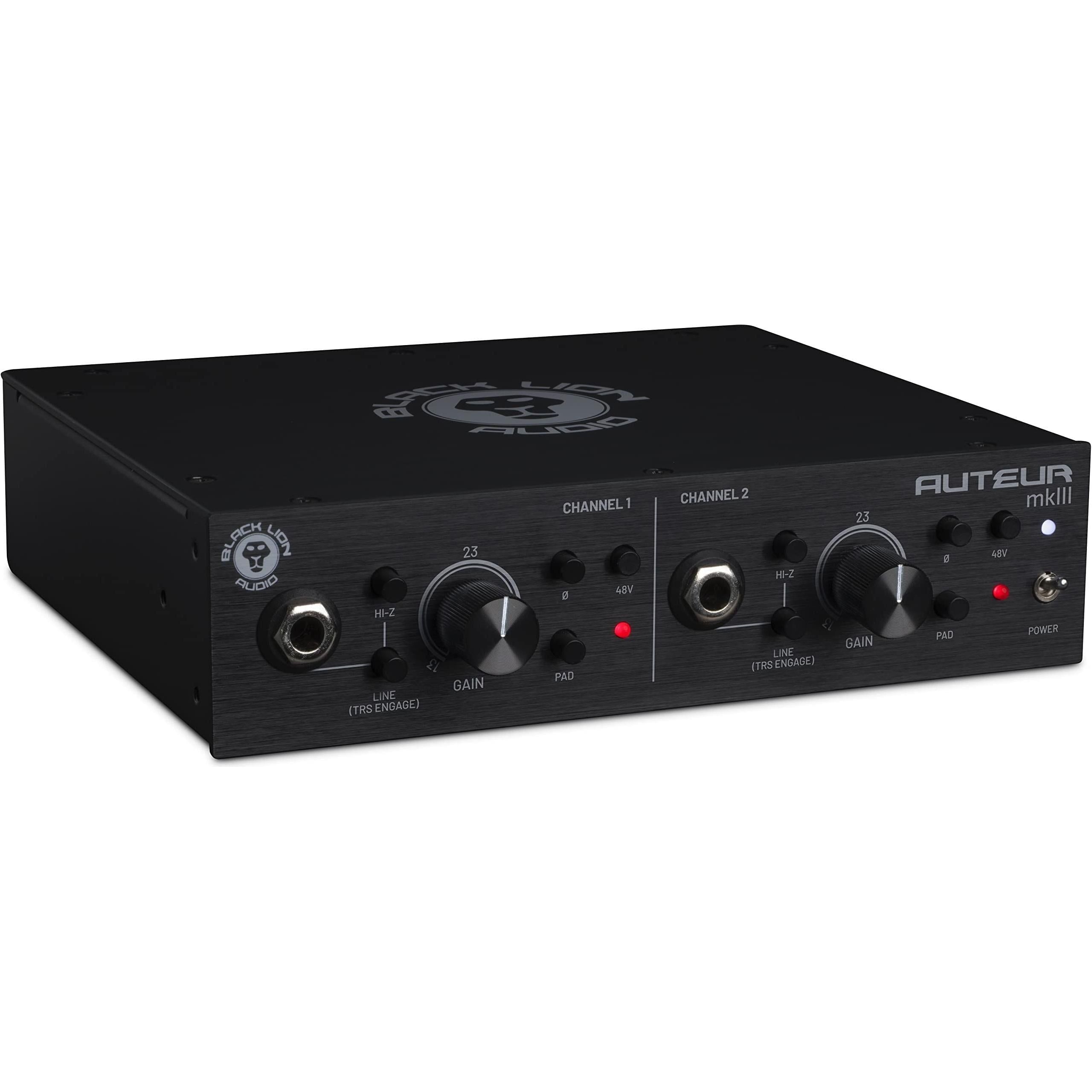 Black Lion Audio Auteur MK3 Dual Channel Microphone Preamp