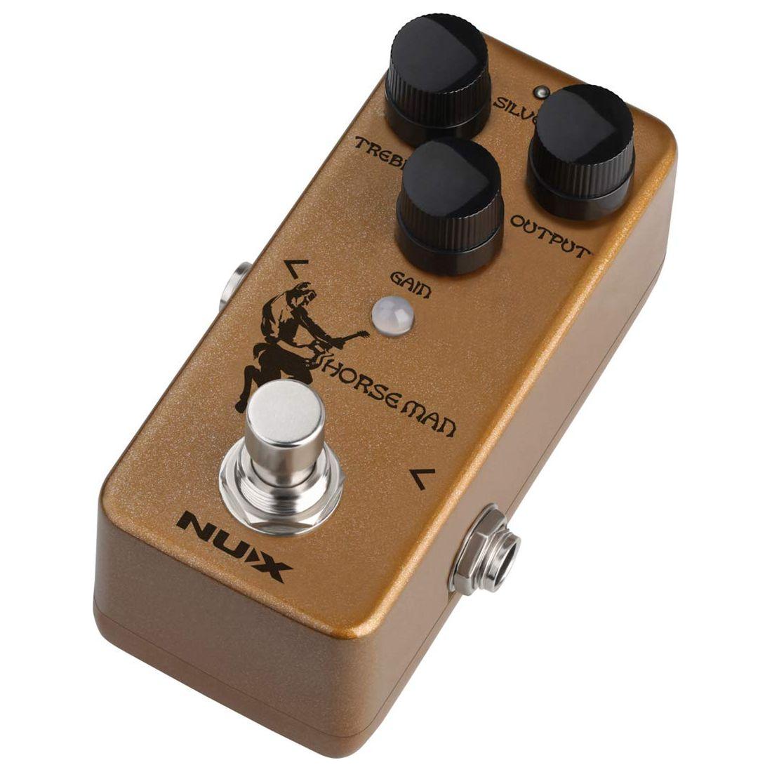 NUX Horseman Overdrive Guitar Effect Pedal with Gold and Silver modes