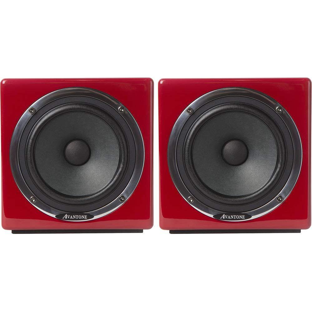 Avantone Pro Active MixCubes 5.25 Inches Powered Studio Monitor Pair - 10th Anniversary Red