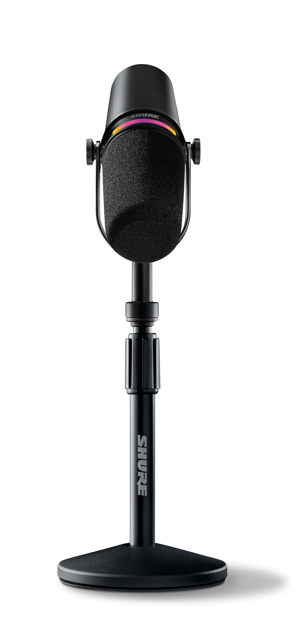 Shure MV7+ Podcast Microphone with Stand. Enhanced Audio