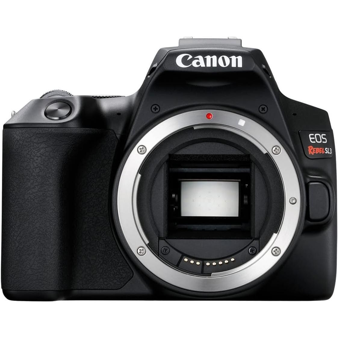 CANON EOS Rebel SL3 DSLR Camera, Built-in Wi-Fi, Dual Pixel CMOS AF and 3.0 inch Vari-Angle Touch Screen, Body, Black