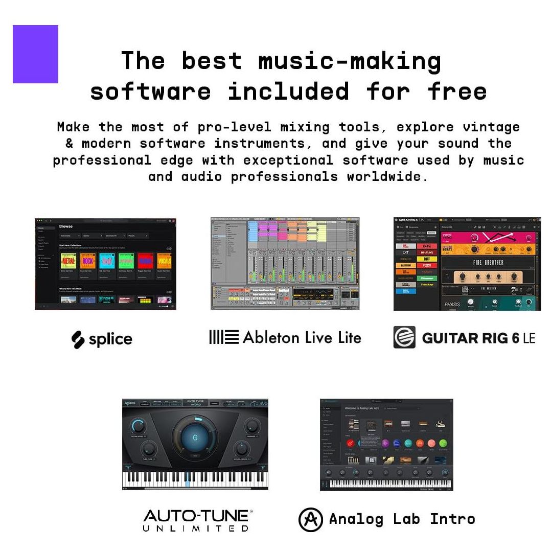 Arturia - MiniFuse Recording Pack - Compact USB Audio & MIDI Interface + Microphone + XLR Cable + Headphones + Creative Software for High-Quality Recording, Production, Podcasting, Guitar - |White]