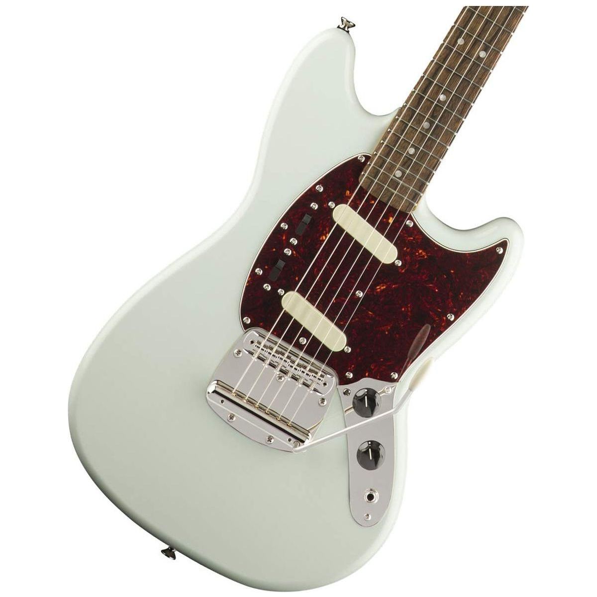 Squier Classic Vibe 60s Mustang Electric Guitar, with 2-Year Warranty, Sonic Blue, Laurel Fingerboard