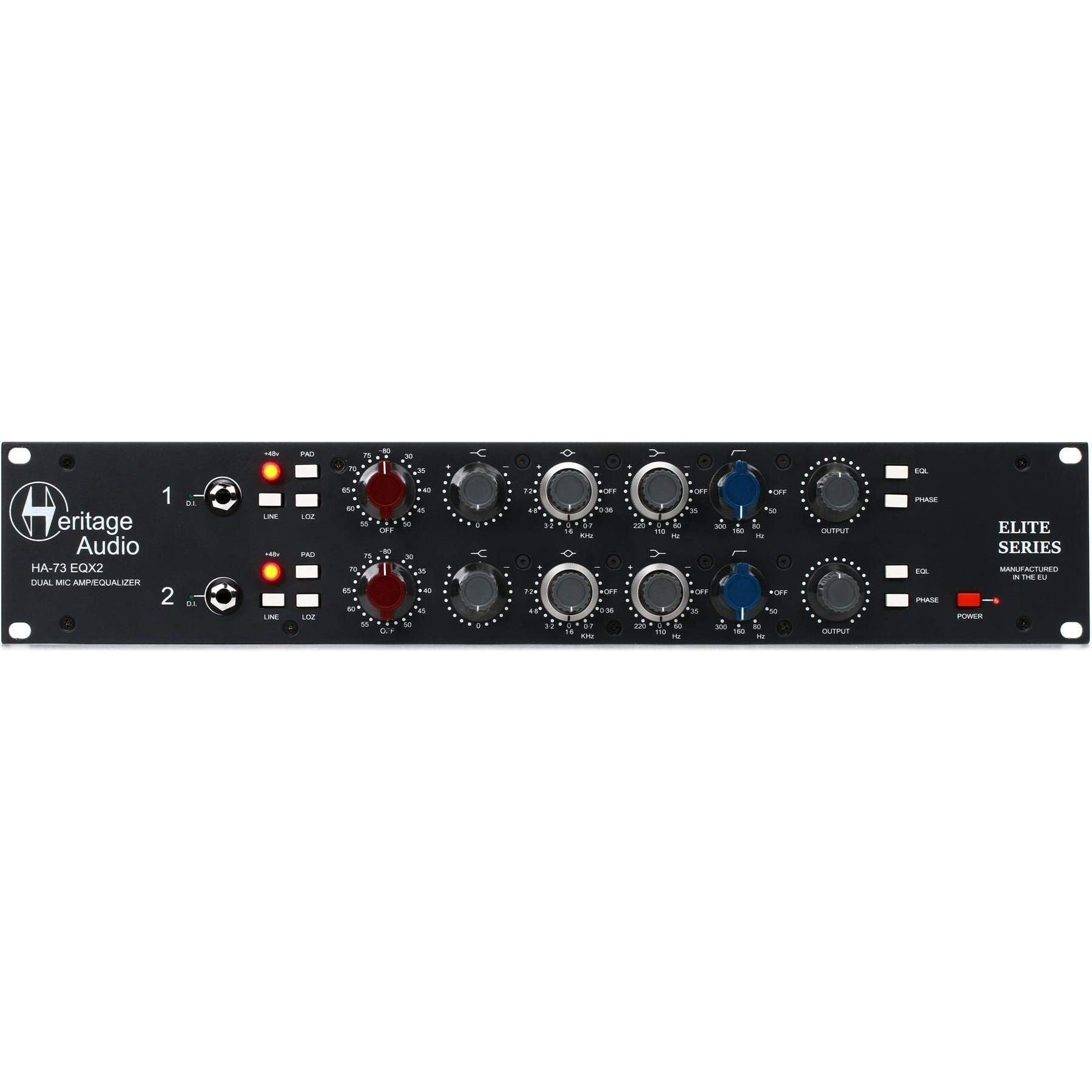 Heritage Audio HA73EQX2 ELITE 2-channel Microphone Preamp & EQ