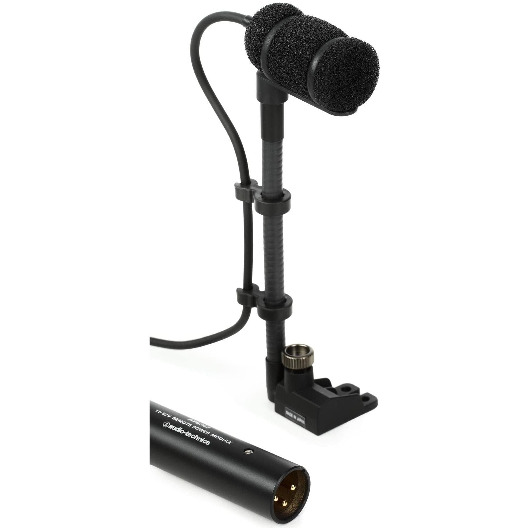 Audio-Technica ATM350S Cardioid Condenser Instrument Microphone with Surface Mounting System (5" Gooseneck)