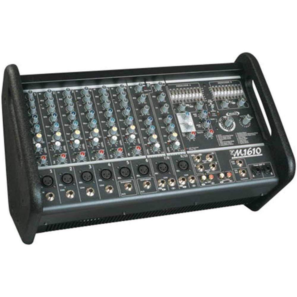 Yorkville M1610-2 Powered Box Mixer 2x800w, 10 inputs Mixer/Amp