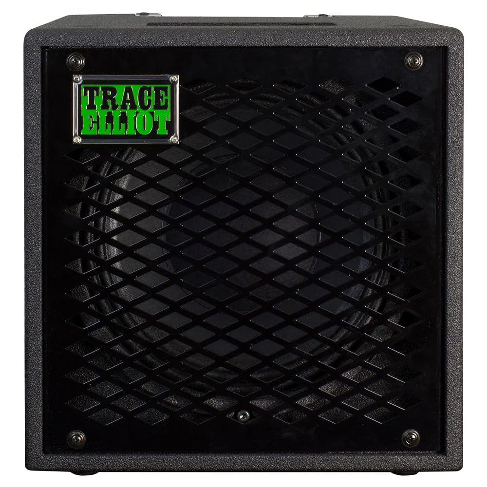 Trace Elliot 1x10 Speaker Cabinet Bundle with 10ft Pig Hog Black Woven Instrument Cable and Instrument Polishing Cloth