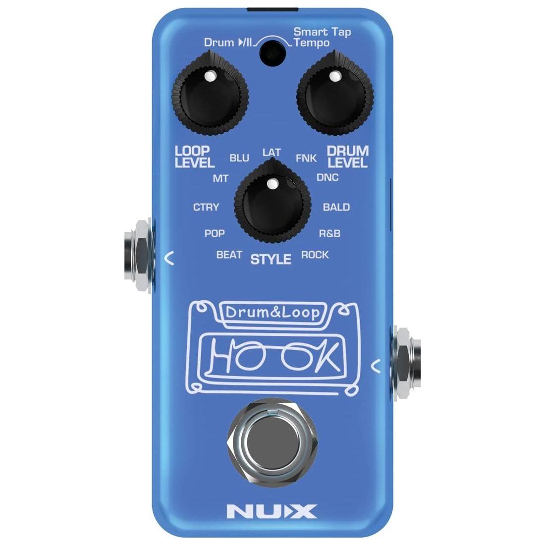 NUX NDL-3 HOOK Drum & Loop Mini Looper Pedal, 6 minutes recording, unlimited overdubs, 1/8 phones out for silent practice