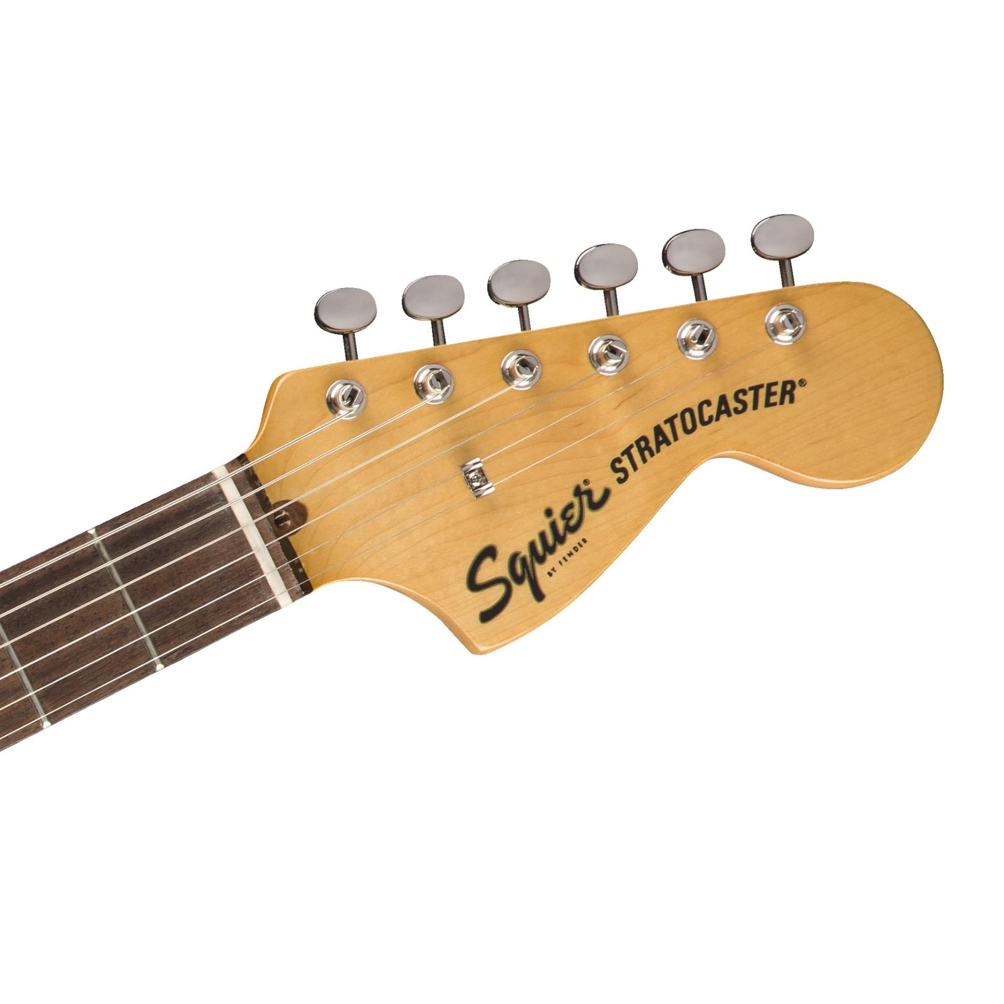 Squier Classic Vibe '70s Stratocaster, Indian Laurel Fingerboard, Walnut - 0374024592 Bundle w/ 12-Pack Guitar Pick and Liquid Audio Polishing Cloth