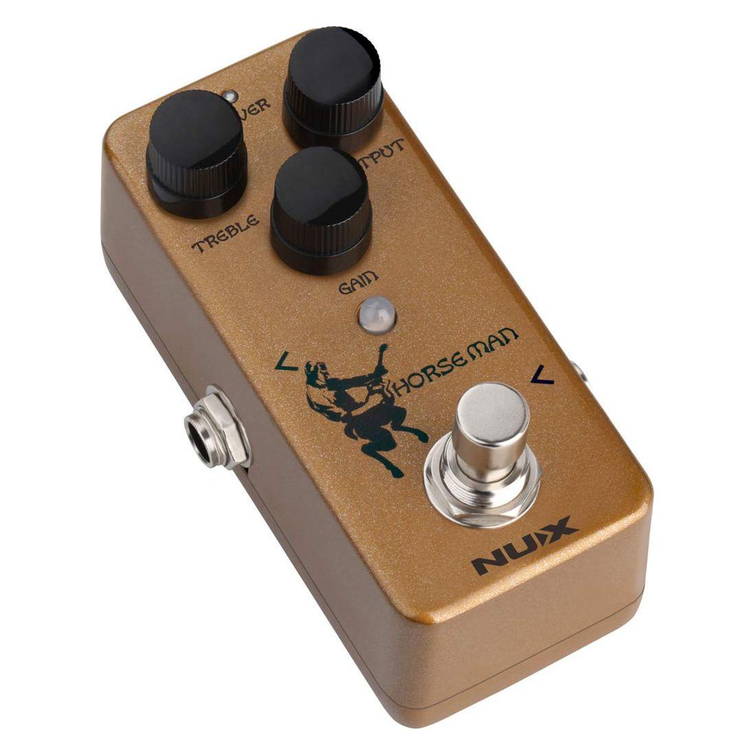 NUX Horseman Overdrive Guitar Effect Pedal with Gold and Silver modes