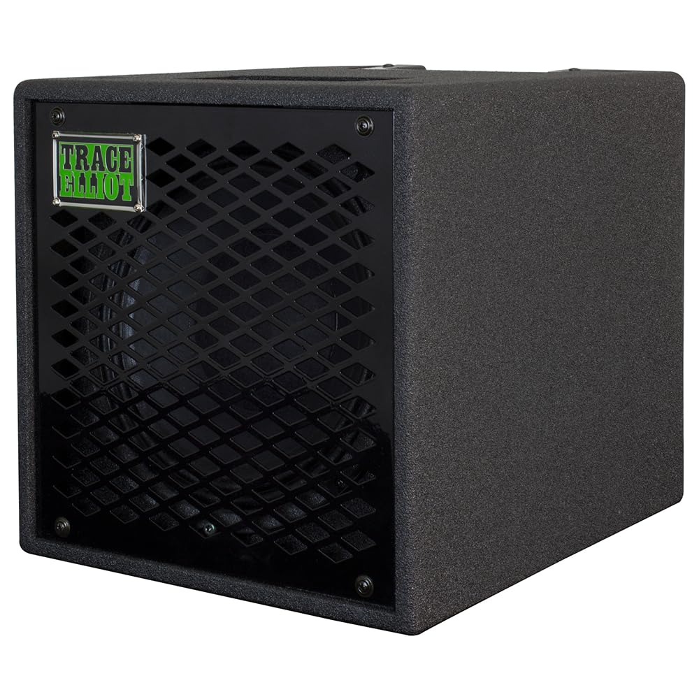 Trace Elliot 1x10 Speaker Cabinet Bundle with 10ft Pig Hog Black Woven Instrument Cable and Instrument Polishing Cloth