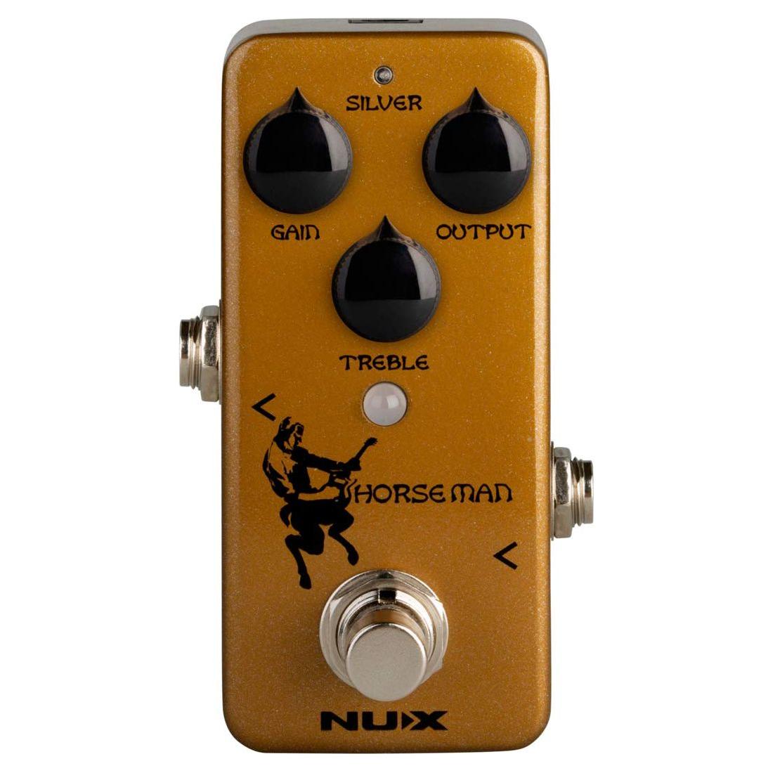 NUX Horseman Overdrive Guitar Effect Pedal with Gold and Silver modes