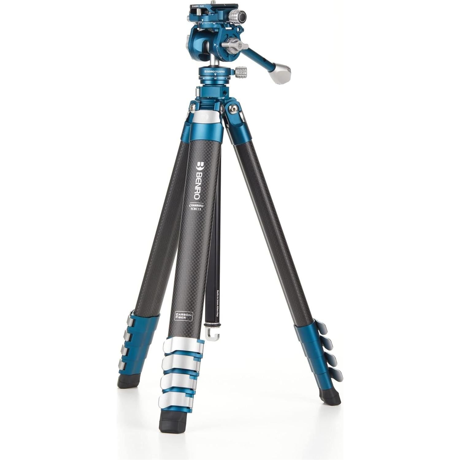 Benro CyanBird Aluminum 5 Section Tripod w/FS20PRO (TCBA15FS20PROC)