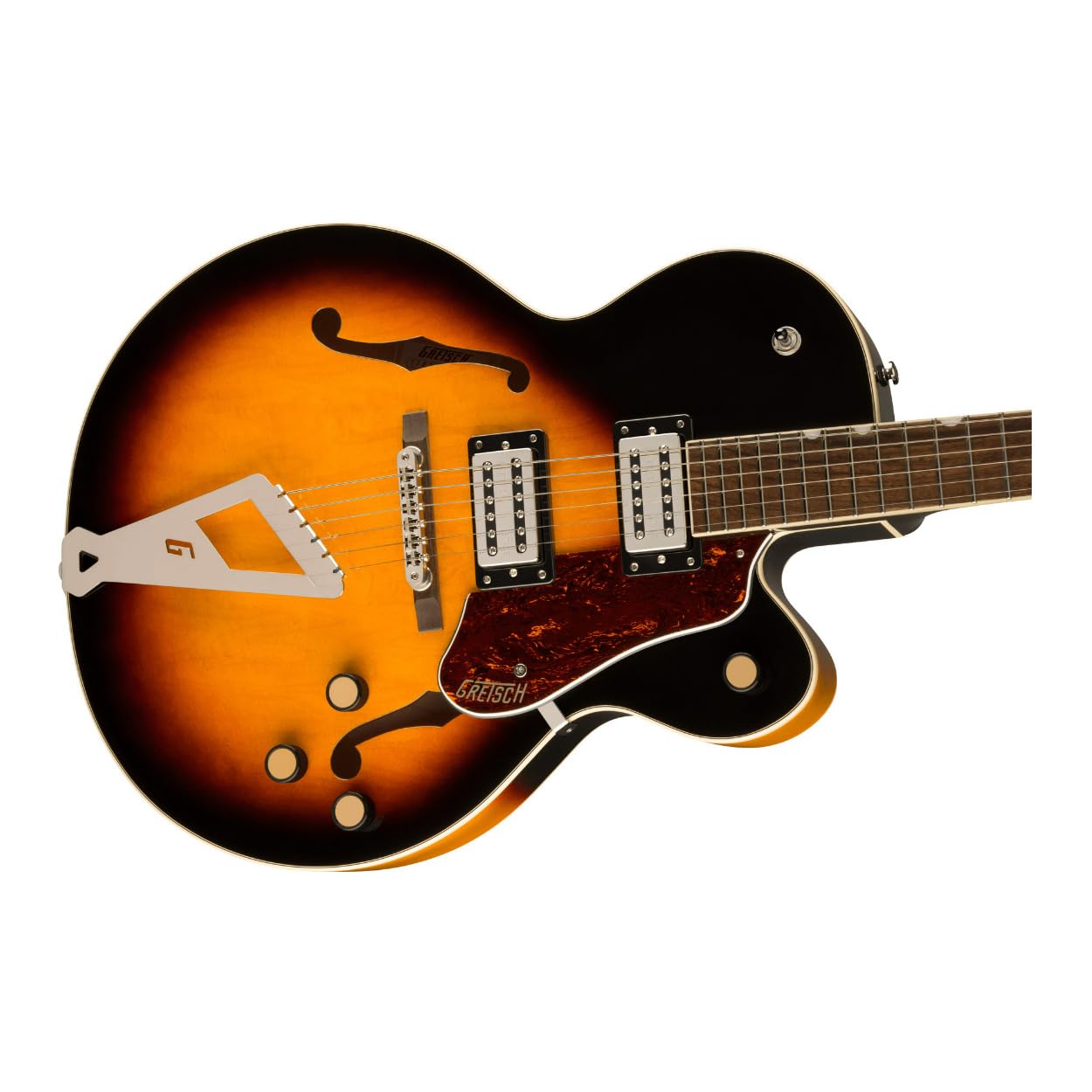 Gretsch G2420 Streamliner Hollow Body with Chromatic II Tailpiece, Nato Set-Neck, 6-String Right-Handed Electric Guitar (Aged Brooklyn Burst)