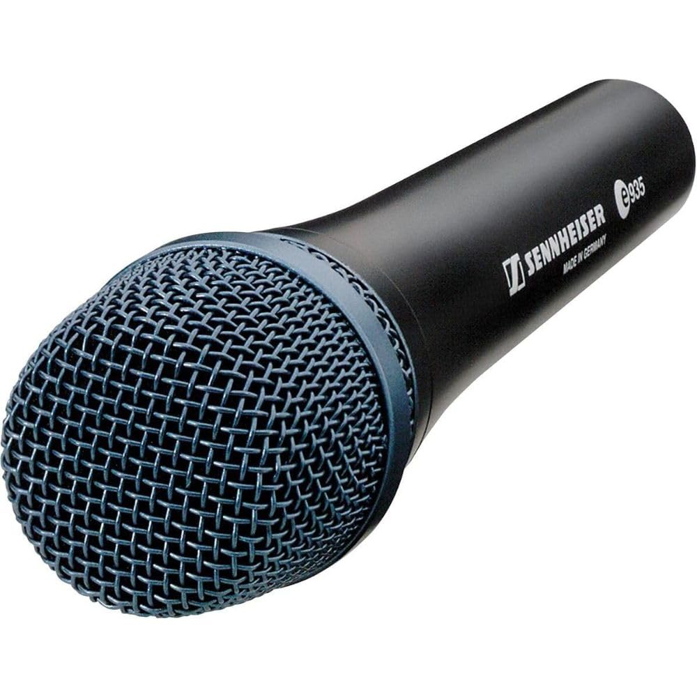 Liquid Audio - Sennheiser E 935 Cardioid Dynamic Vocal Microphone Bundle w/Pig Hog PHM10 8mm Mic Cable Polishing Cloth