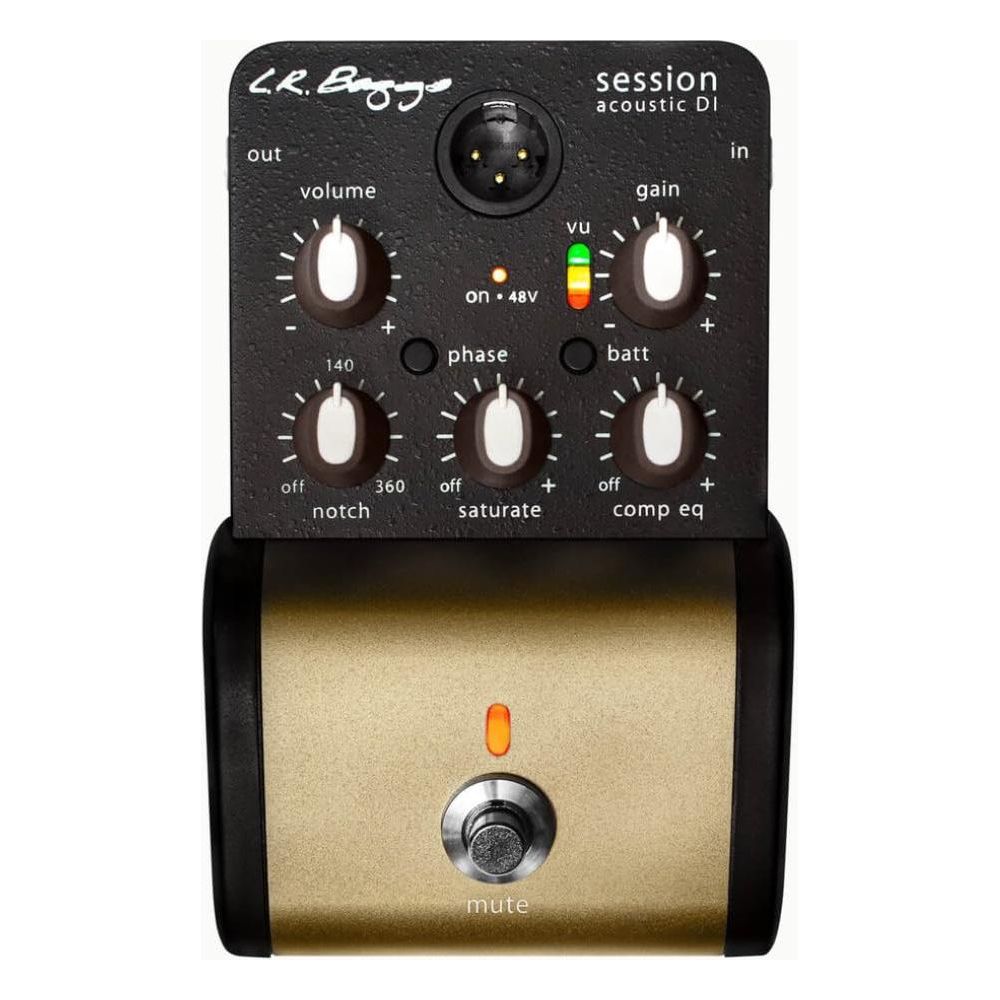 LR Baggs Session DI Acoustic Guitar Preamp + DI Bundle w/ 12x Fender Picks and Liquid Audio Polishing Cloth