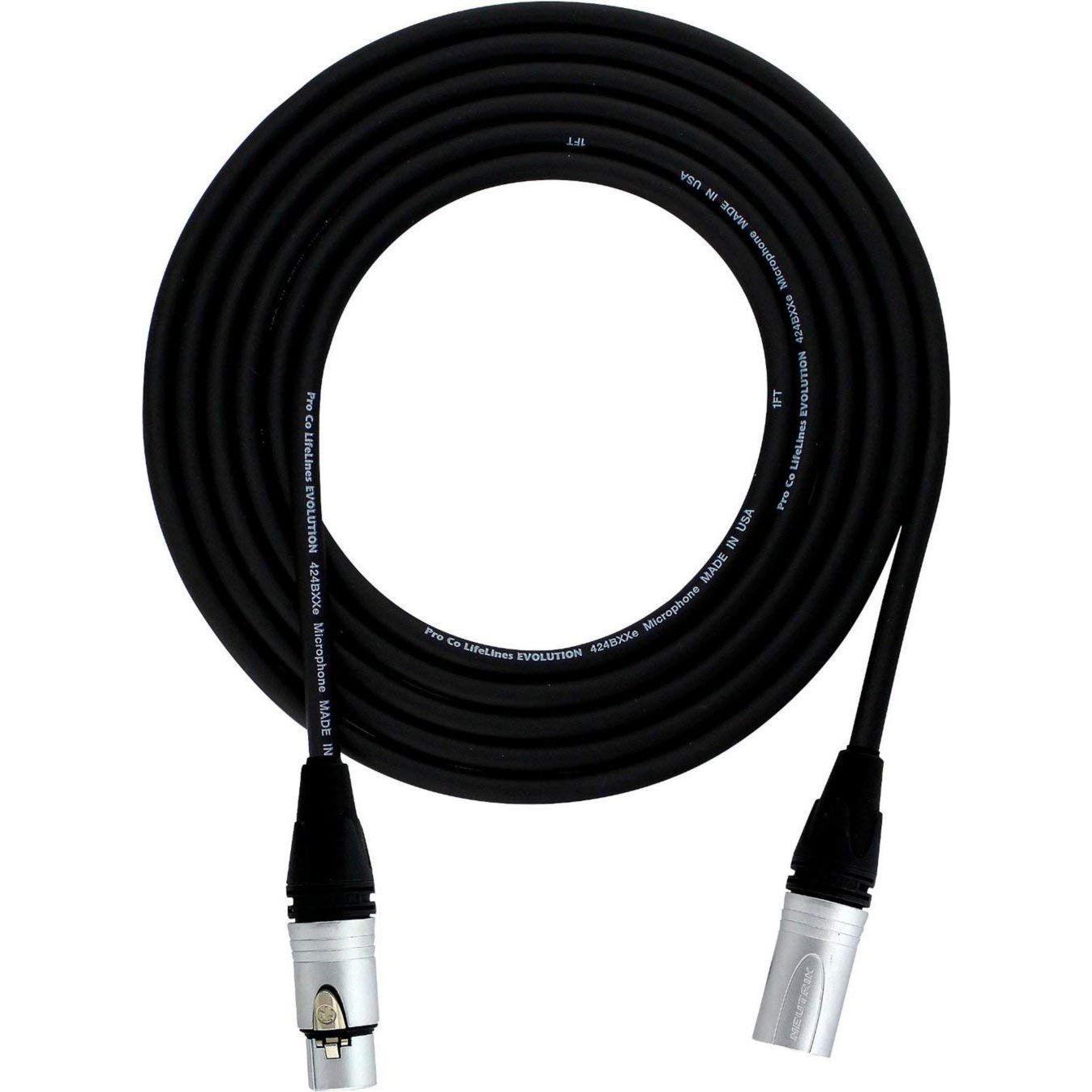 Pro Co Evolution Microphone XLRF/XLRM Cable 50 ft.