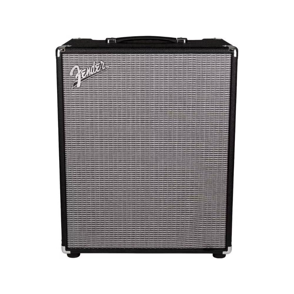 Fender Rumble 200 Bass Amplifier Bundle w/Pig Hog PCH10BK Black Woven Instrument Cable, Power Cable, 12x Fender Picks and Liquid Audio Polishing Cloth