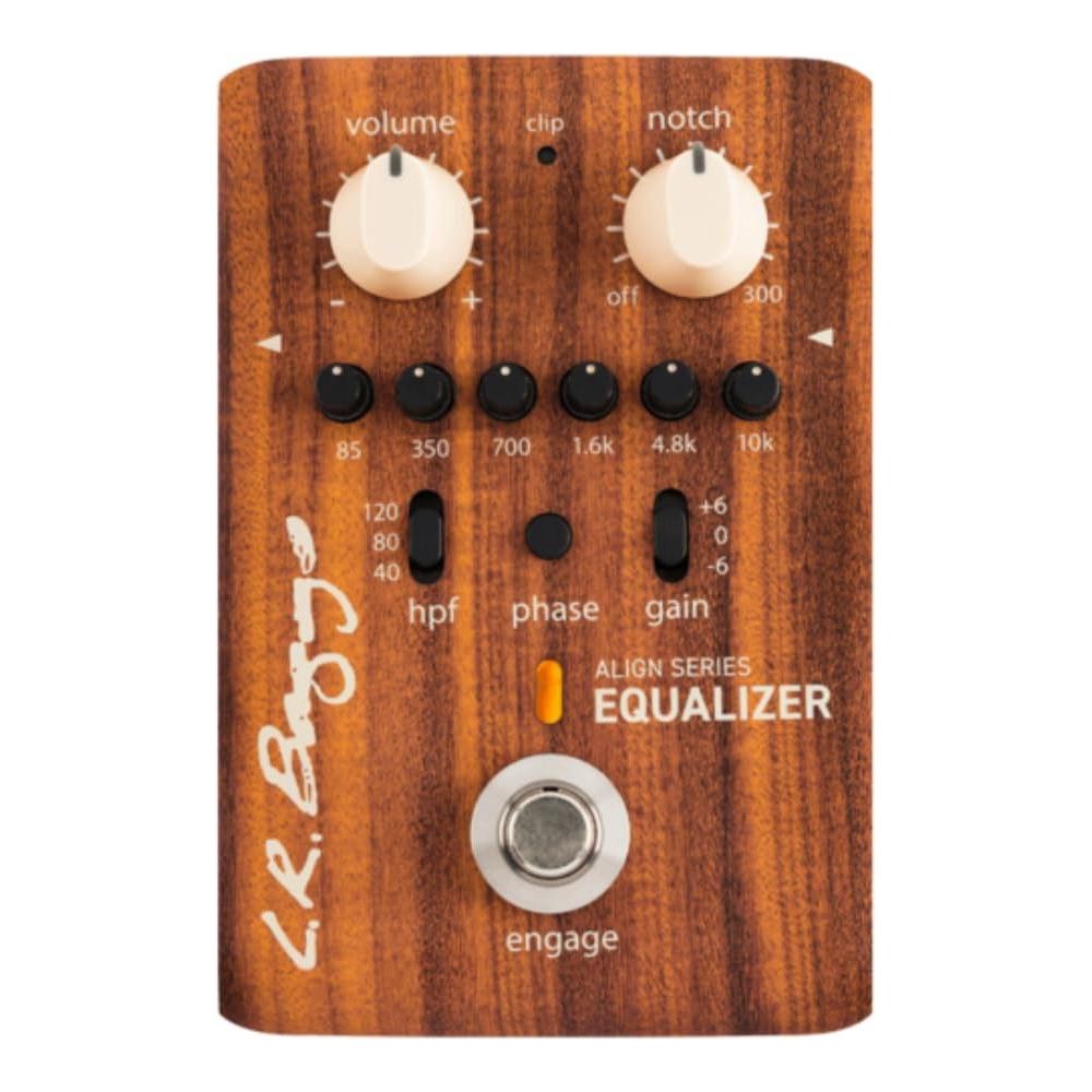 LR Baggs Align Series Equalizer Acoustic Guitar EQ Pedal Bundle w/ 12x Fender Picks and Liquid Audio Polishing Cloth