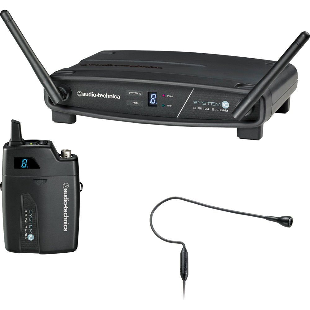 Audio-Technica System 10 ATW-1101/H92 Wireless Headworn Microphone System