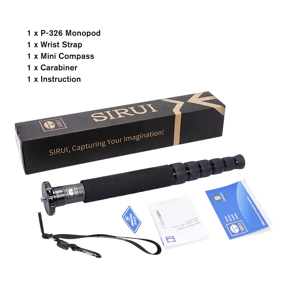 SIRUI P-326 6 Section Carbon Fiber Monopod