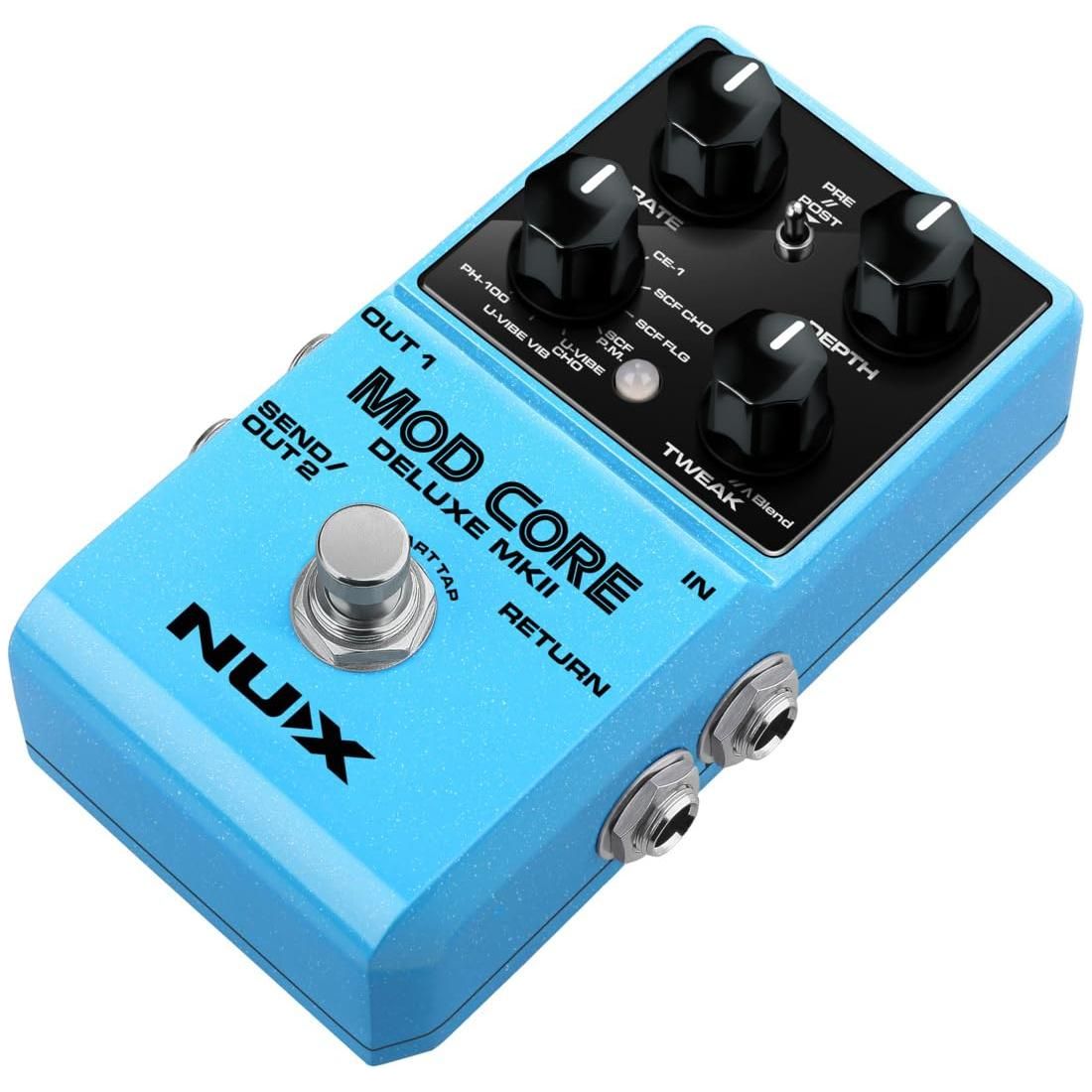 NUX Mod Core Deluxe MKII 8 Modulation Types, Mono Out or Stereo Out, Advanced Routing