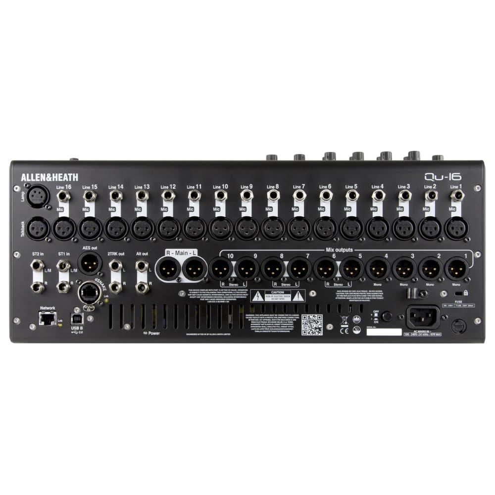 Allen &Heath Rack Mountable Compact Digital Mixer, Chrome Edition Bundle w/ 4-Pack Pig Hog Mic Cable and Liquid Audio Polishing Cloth