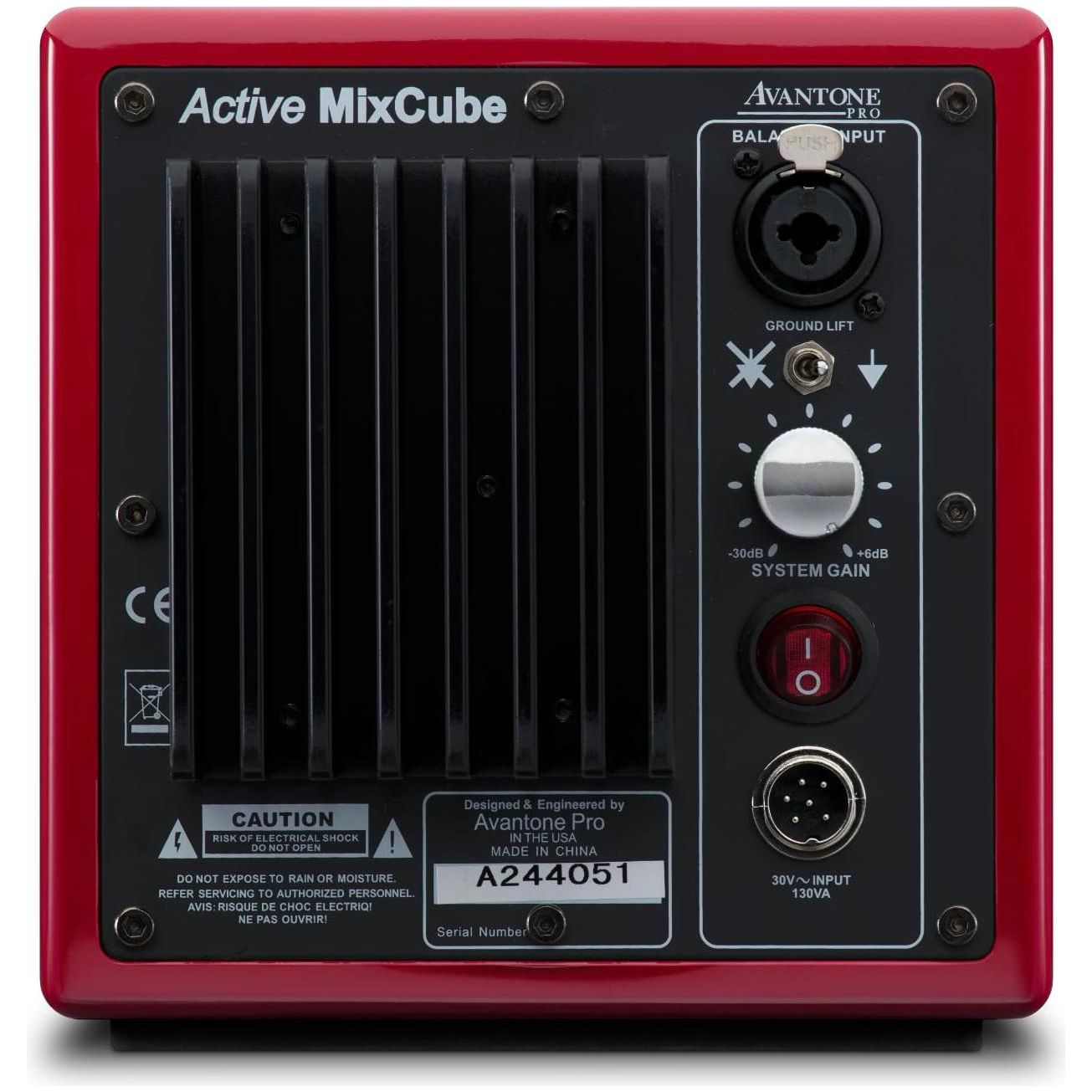 Avantone Pro Active MixCube 5.25 Inches Powered Studio Monitor - Red, Each