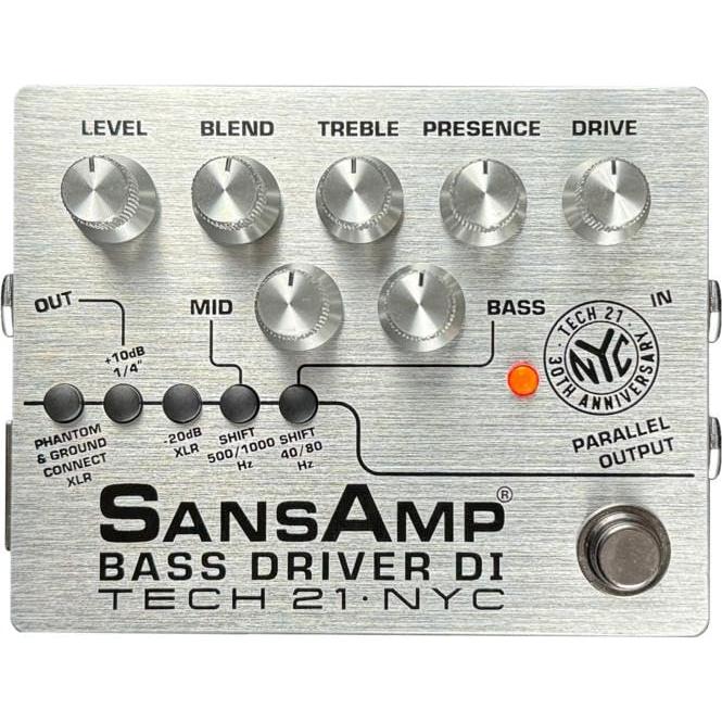 Tech 21 SansAmp Bass Driver DI 30th-anniversary Edition Pedal