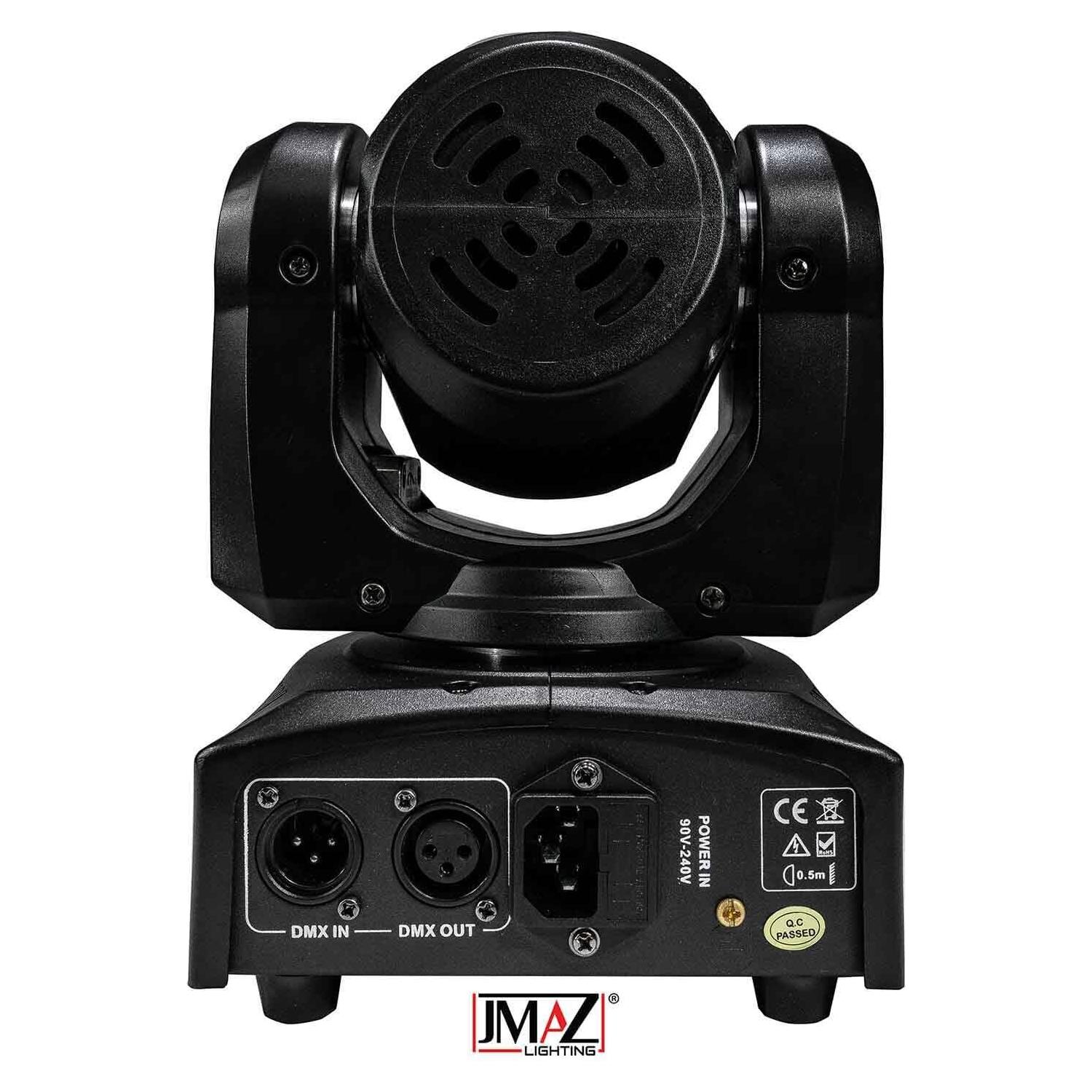 JMAZ Crazy Beam 40 Fusion LED Moving Head Beam Light 40-Watt Quad RGBW with LED Ring DMX512 For Stage Light Disco DJ Wedding Party Show Live Concert Lighting