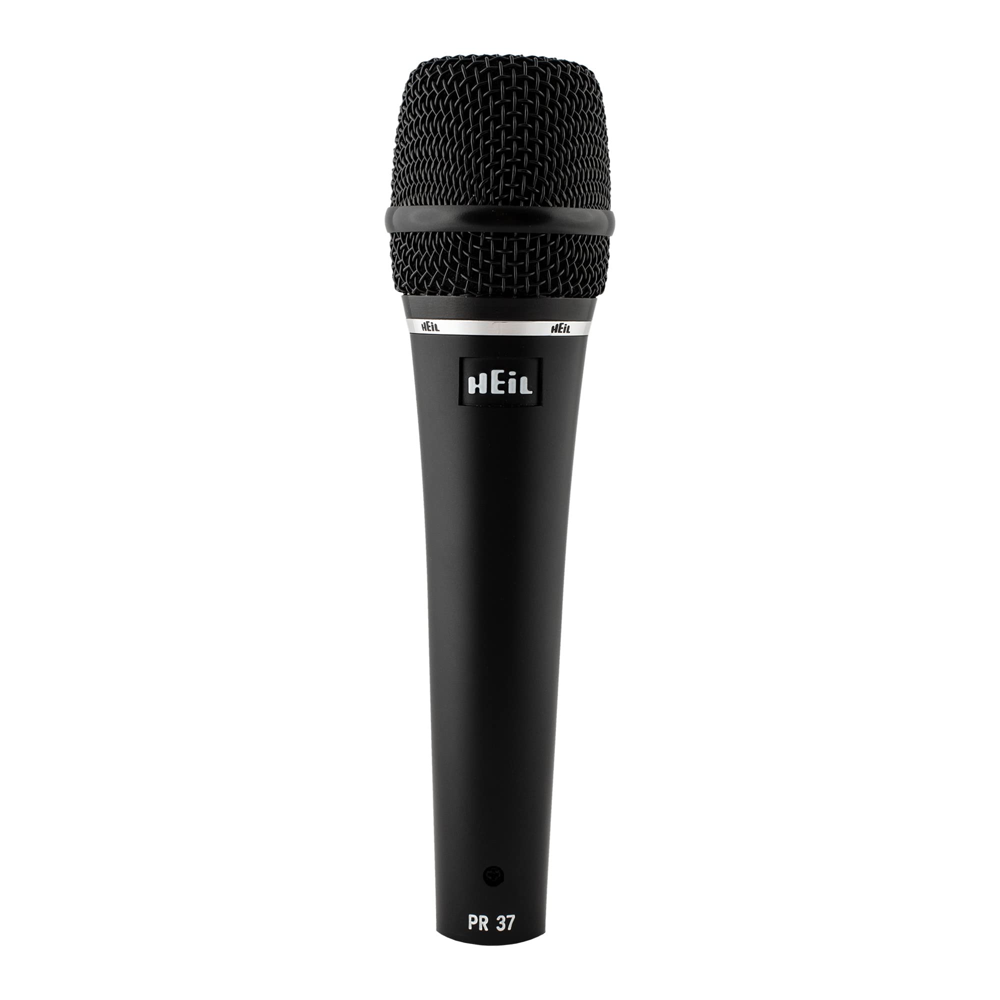 Heil PR 37 Dynamic Microphone for Live Sound Applications, XLR Microphone for Live Music, Wide Frequency Response, Ultra-Clear Sound, Superior Rear Noise Rejection, and Durable Construction - Black