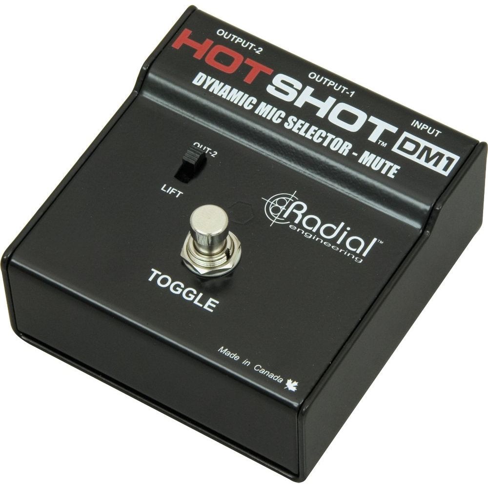 Radial Engineering HotShot DM1 Microphone Signal Muting Footswitch