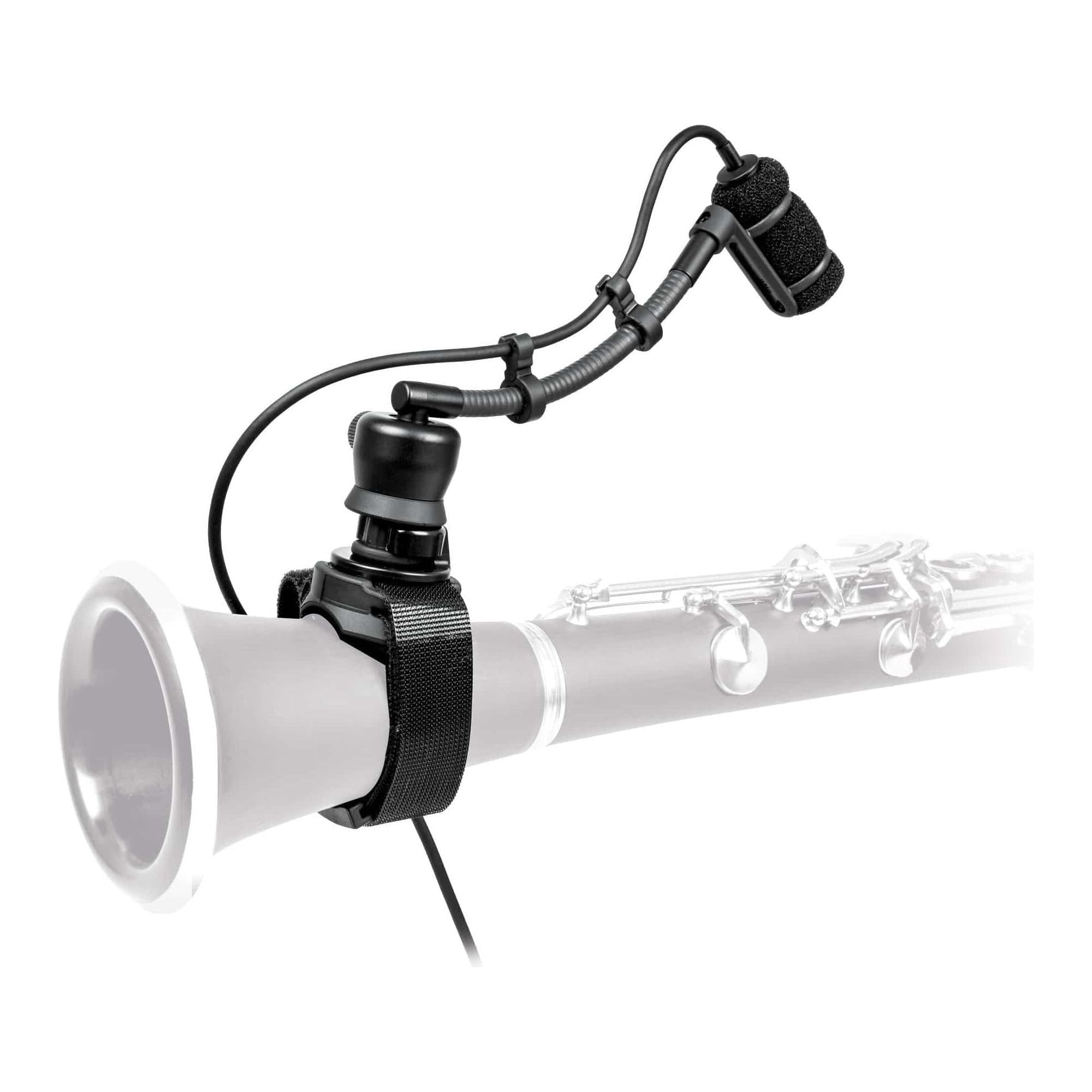 Audio Technica ATM350W Cardioid Condenser Instrument Microphone with Woodwind Mounting System