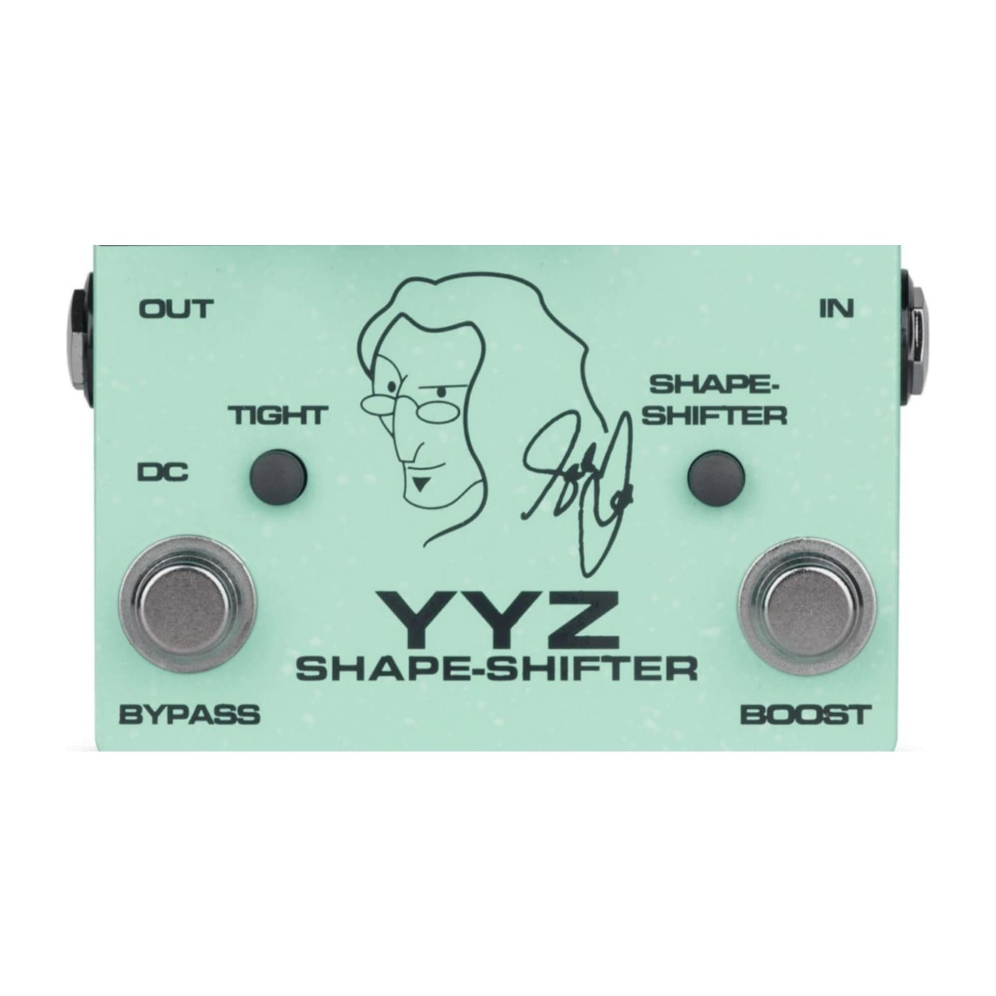 Tech 21 YYZ Geddy Lee Shape-Shifter Signature SansAmp Pedal with 12dB Boost Stomp Switch, Mix Control, and 3-Band Active EQ