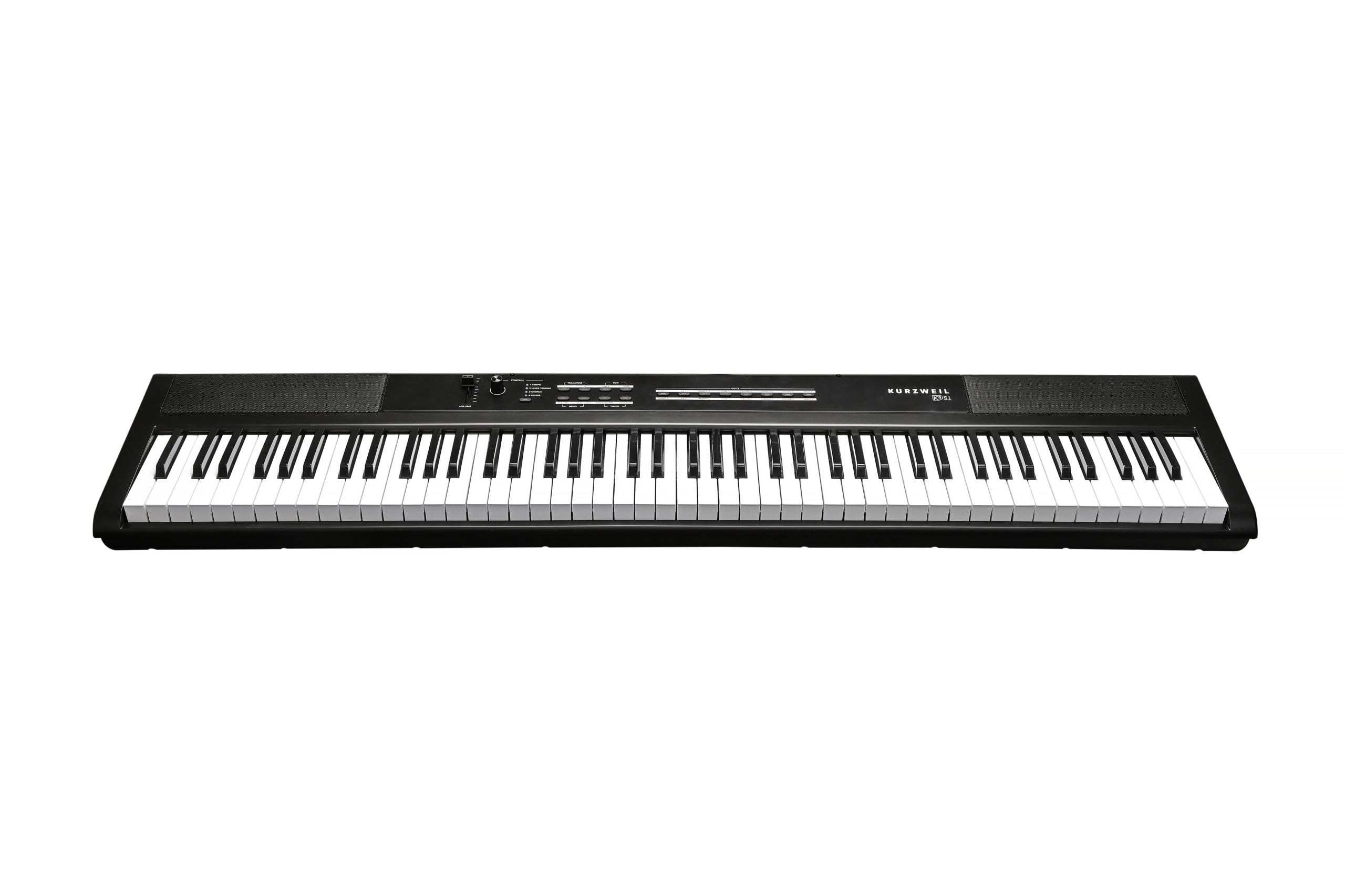 Kurzweil Ka S1 88-Key Semi-Weighted Hammer Action Digital Piano with 16 flagship Voices + Power Supply + Sustain Pedal (Black)