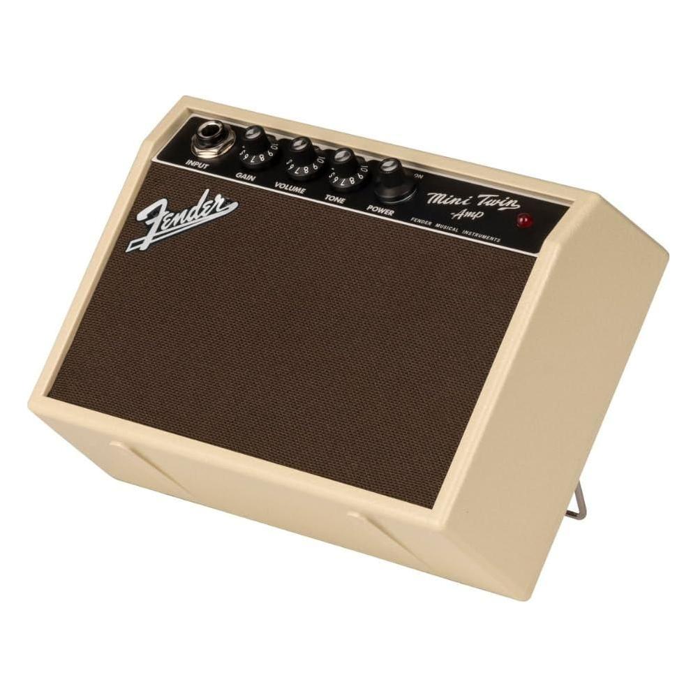 Fender Mini '65 Twin-Amp, Blonde Bundle w/12x Guitar Picks and Liquid Audio Polishing Cloth