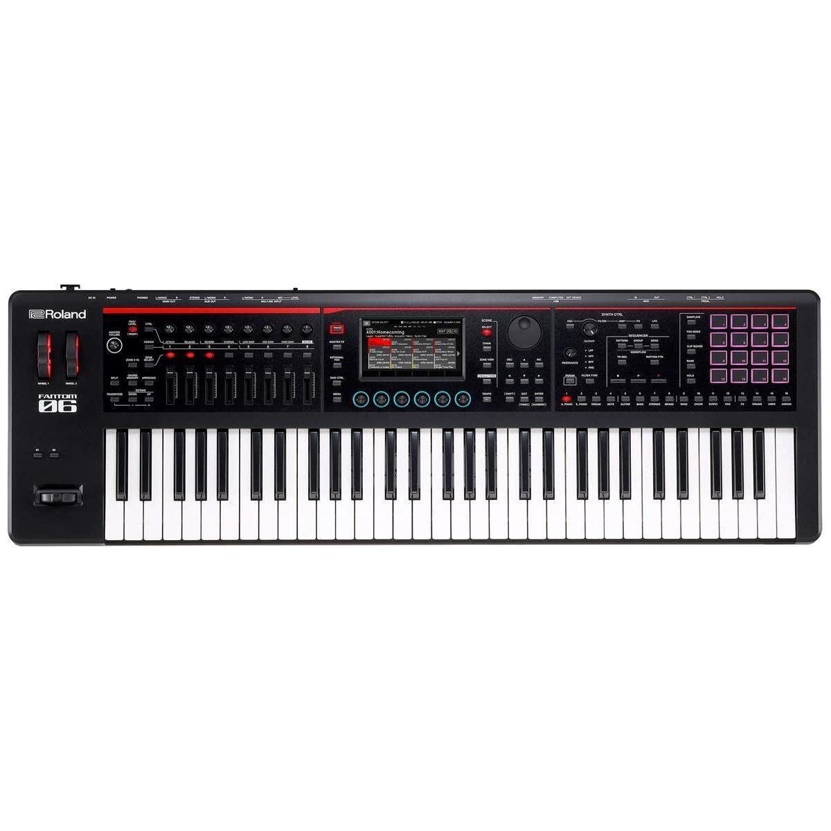 Roland Synthesizer (FANTOM-06),Black, 61-Key